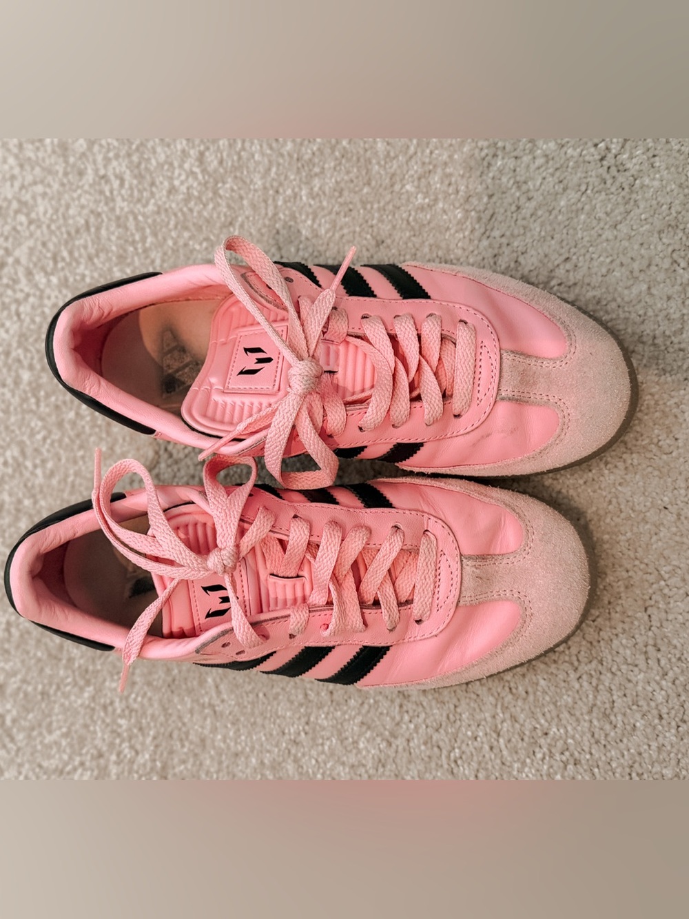 SAMBA Messi Pink & Black Sneakers - Picture 6 of 7